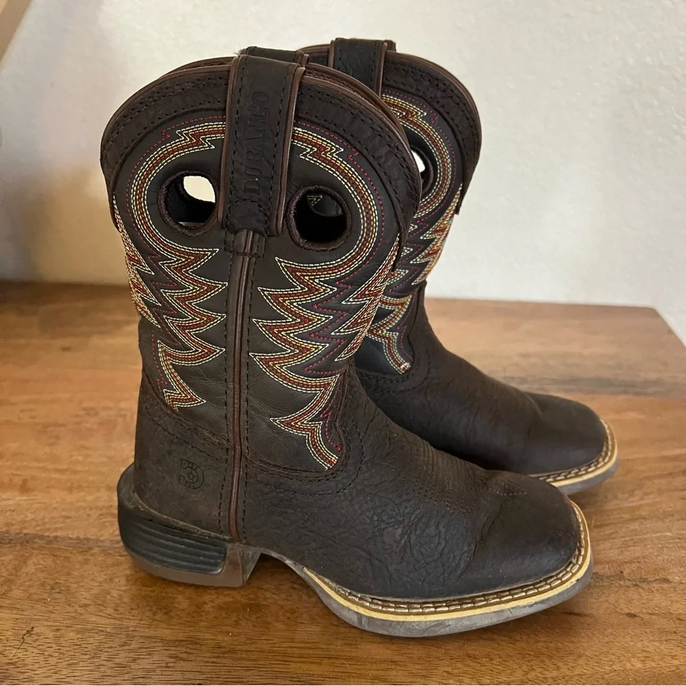 Durango® Lil' Rebel Pro™ Little Kid's Brown Western Boot Size 10M